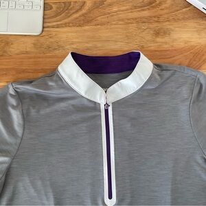 Jofit Purple and Gray Pullover with White Trim